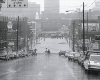 A view from Allison Hill down to the intersection of Market and Cameron Streets.