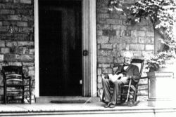 Cameron on the Porch in his Later Years