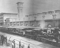 Lincoln Funeral Train at Penna RR Station