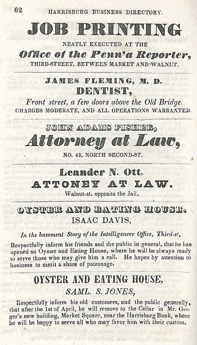 1842 - Penn'a Reporter, Fleming, Fisher, Ott, Davis, Jones
