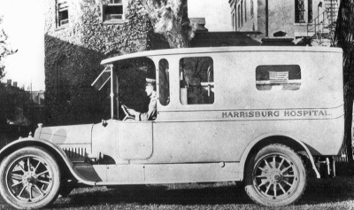 Harrisburg Hospital Ambulance, c1912